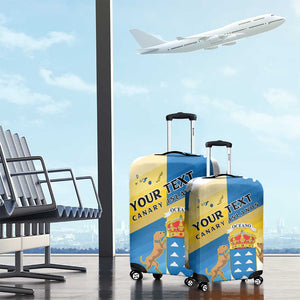 Personalized Canary Islands Luggage Cover Coat Of Arms Argyranthemum Frutescens