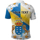 Personalized Canary Islands Polo Shirt Coat Of Arms Argyranthemum Frutescens