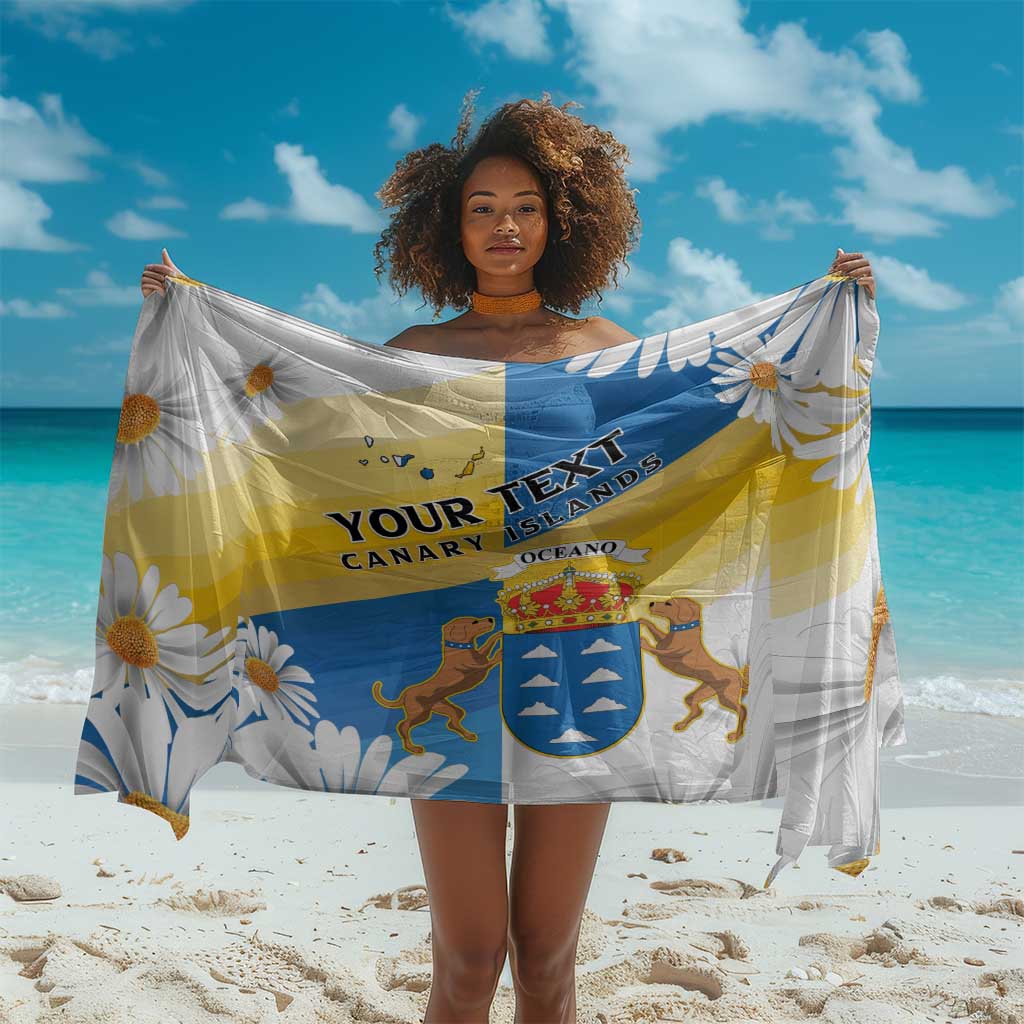 Personalized Canary Islands Sarong Coat Of Arms Argyranthemum Frutescens