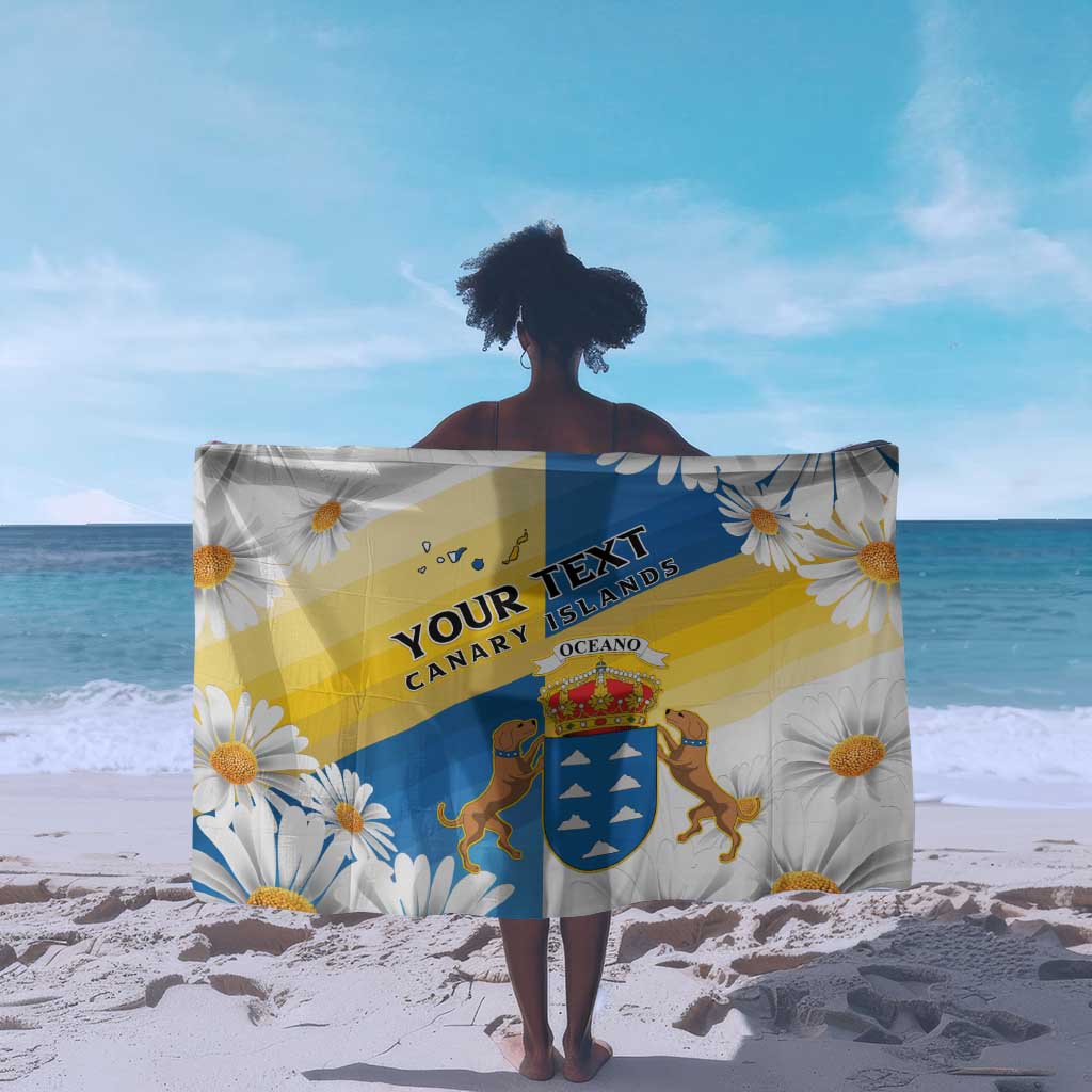 Personalized Canary Islands Sarong Coat Of Arms Argyranthemum Frutescens