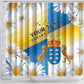 Personalized Canary Islands Shower Curtain Coat Of Arms Argyranthemum Frutescens
