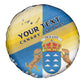 Personalized Canary Islands Spare Tire Cover Coat Of Arms Argyranthemum Frutescens