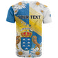 Personalized Canary Islands T shirt Coat Of Arms Argyranthemum Frutescens