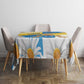 Personalized Canary Islands Tablecloth Coat Of Arms Argyranthemum Frutescens