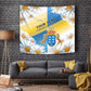 Personalized Canary Islands Tapestry Coat Of Arms Argyranthemum Frutescens