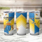 Personalized Canary Islands Tumbler Cup Coat Of Arms Argyranthemum Frutescens