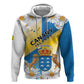Personalized Canary Islands Zip Hoodie Coat Of Arms Argyranthemum Frutescens