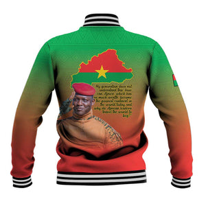 Burkina Faso I Stand With Traore Baseball Jacket African Pattern