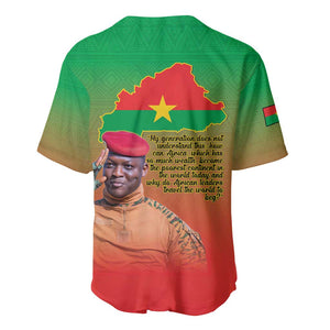 Burkina Faso I Stand With Traore Baseball Jersey African Pattern