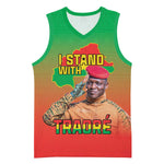 Burkina Faso I Stand With Traore Basketball Jersey African Pattern - African Pride