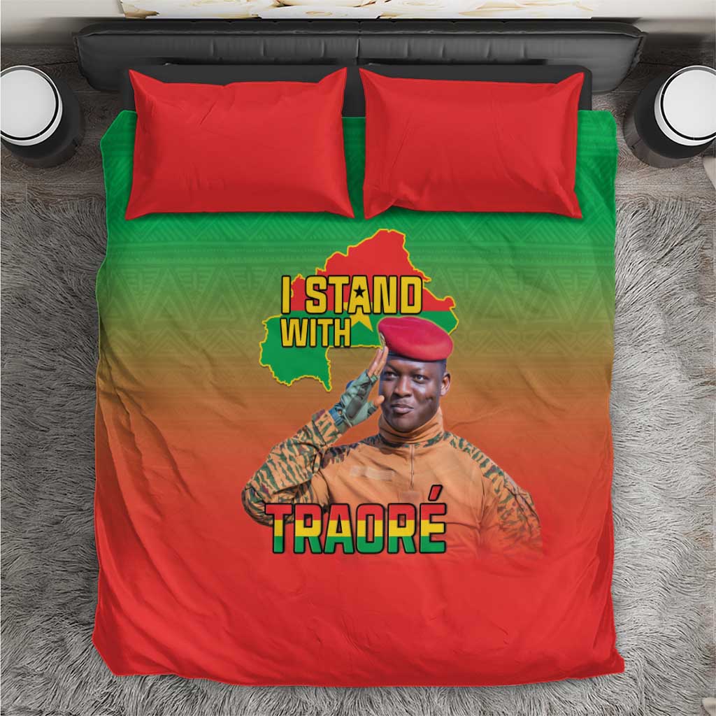 Burkina Faso I Stand With Traore Bedding Set African Pattern
