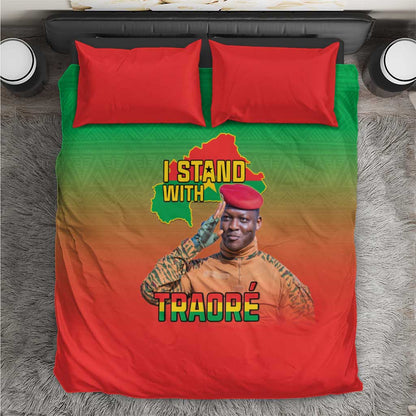 Burkina Faso I Stand With Traore Bedding Set African Pattern