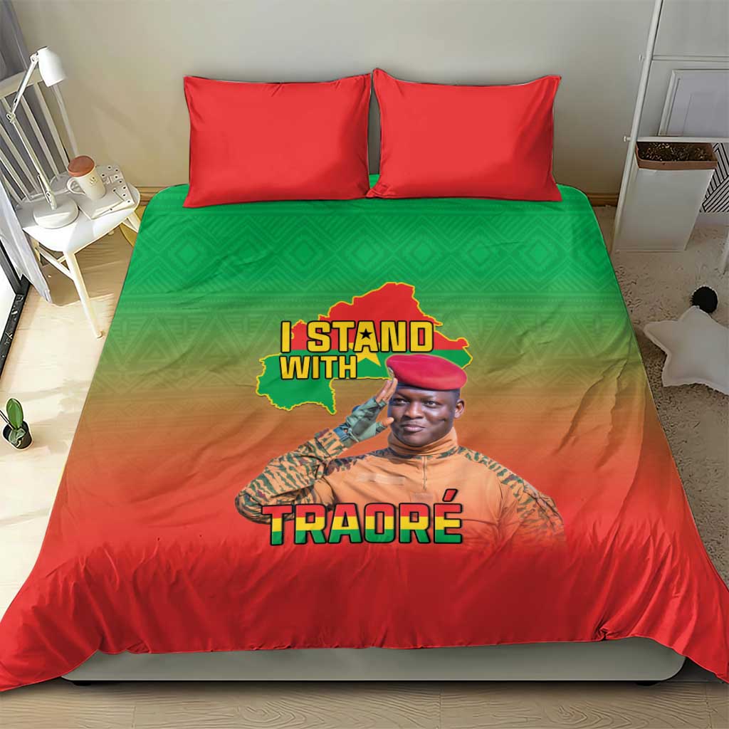 Burkina Faso I Stand With Traore Bedding Set African Pattern