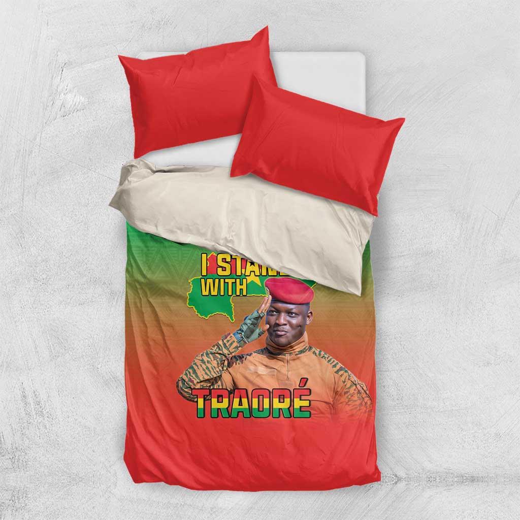 Burkina Faso I Stand With Traore Bedding Set African Pattern