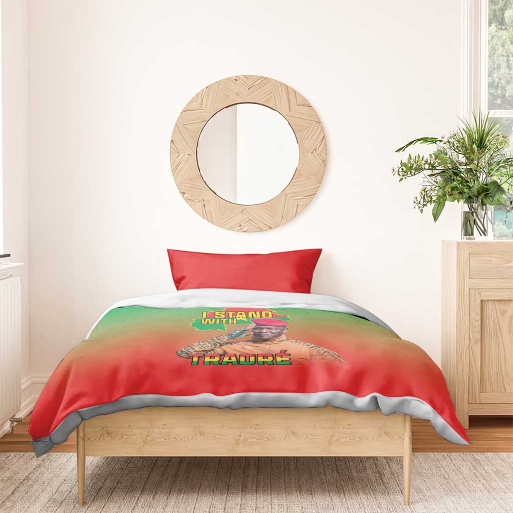 Burkina Faso I Stand With Traore Bedding Set African Pattern