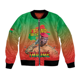 Burkina Faso I Stand With Traore Bomber Jacket African Pattern
