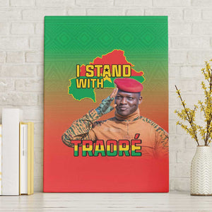 Burkina Faso I Stand With Traore Canvas Wall Art African Pattern