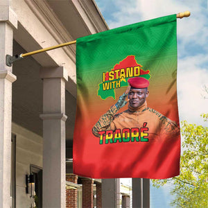 Burkina Faso I Stand With Traore Garden Flag African Pattern