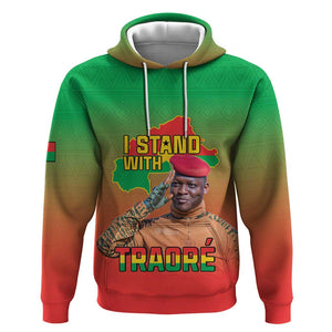 Burkina Faso I Stand With Traore Hoodie African Pattern