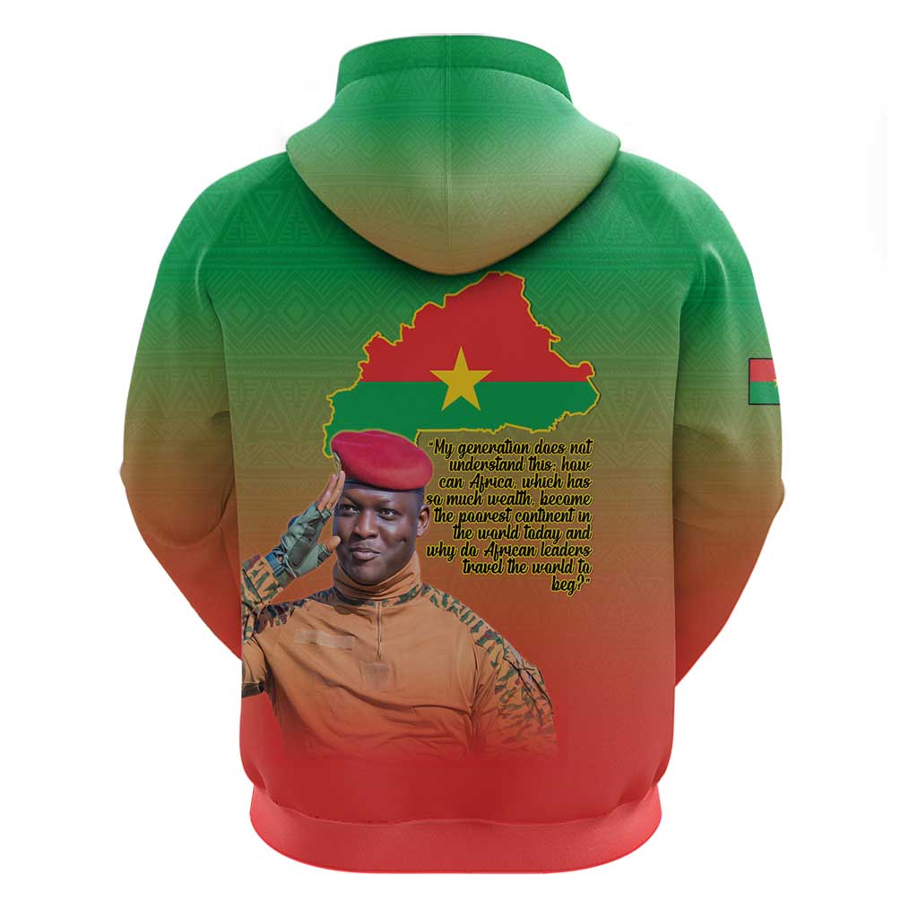 Burkina Faso I Stand With Traore Hoodie African Pattern