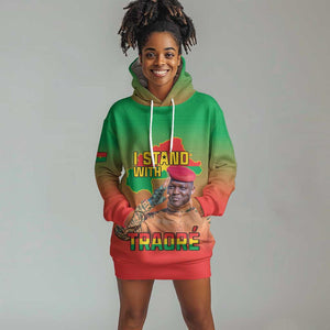 Burkina Faso I Stand With Traore Hoodie Dress African Pattern