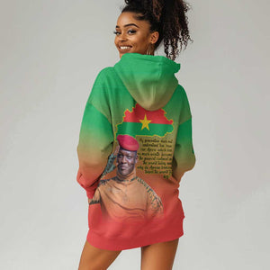 Burkina Faso I Stand With Traore Hoodie Dress African Pattern