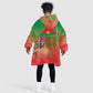 Burkina Faso I Stand With Traore Kid Wearable Blanket Hoodie African Pattern