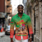 Burkina Faso I Stand With Traore Long Sleeve Button Shirt African Pattern