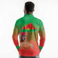 Burkina Faso I Stand With Traore Long Sleeve Polo Shirt African Pattern