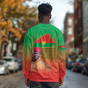 Burkina Faso I Stand With Traore Long Sleeve Shirt African Pattern