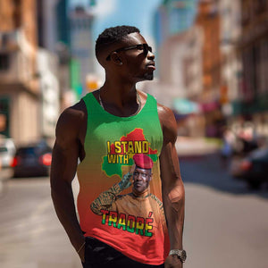 Burkina Faso I Stand With Traore Men Tank Top African Pattern