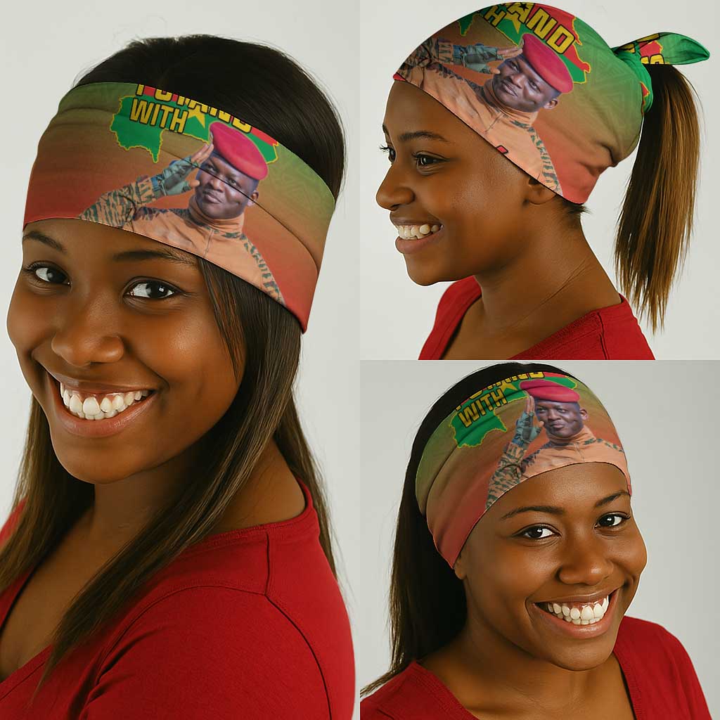 Burkina Faso I Stand Traore Neck Gaiter African Pattern LT15