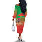 Burkina Faso I Stand With Traore Off The Shoulder Long Sleeve Dress African Pattern