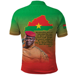 Burkina Faso I Stand With Traore Polo Shirt African Pattern