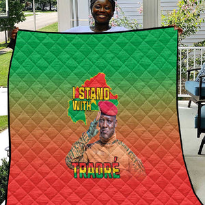 Burkina Faso I Stand With Traore Quilt African Pattern