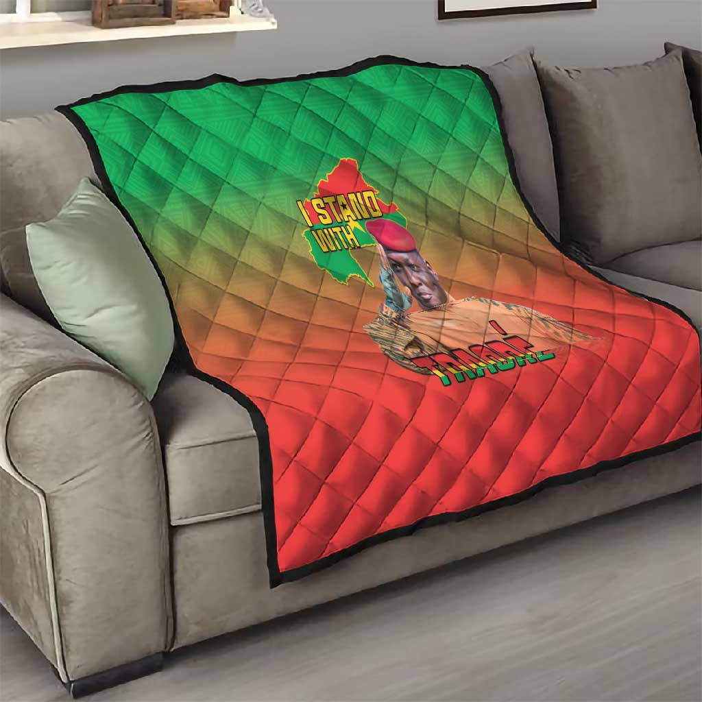 Burkina Faso I Stand With Traore Quilt African Pattern