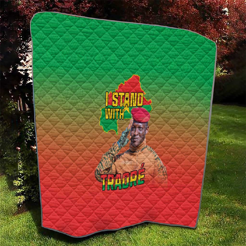 Burkina Faso I Stand With Traore Quilt African Pattern