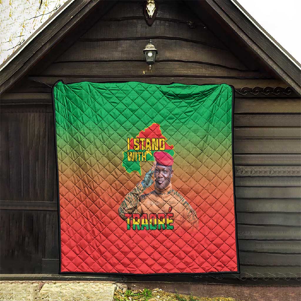 Burkina Faso I Stand With Traore Quilt African Pattern