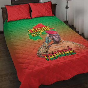 Burkina Faso I Stand With Traore Quilt Bed Set African Pattern