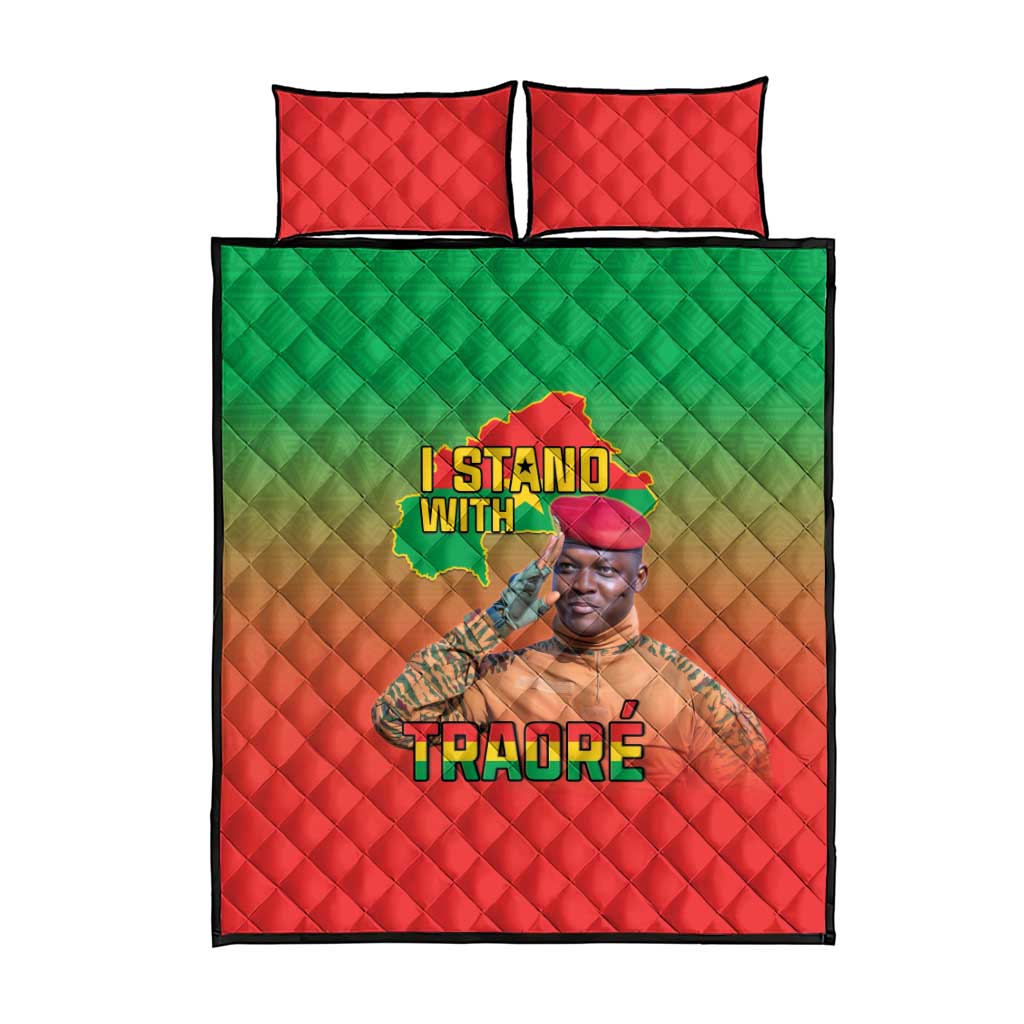 Burkina Faso I Stand With Traore Quilt Bed Set African Pattern