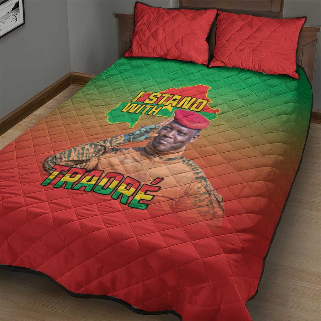 Burkina Faso I Stand With Traore Quilt Bed Set African Pattern
