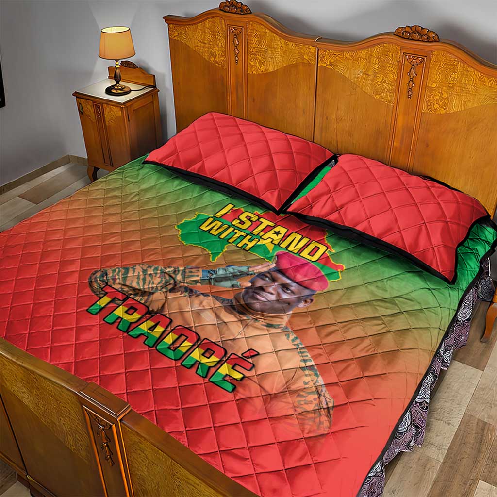 Burkina Faso I Stand With Traore Quilt Bed Set African Pattern