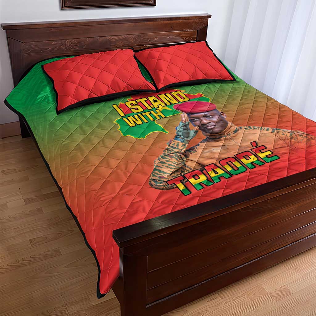 Burkina Faso I Stand With Traore Quilt Bed Set African Pattern