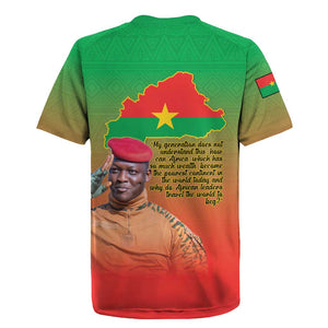 Burkina Faso I Stand With Traore Rugby Jersey African Pattern