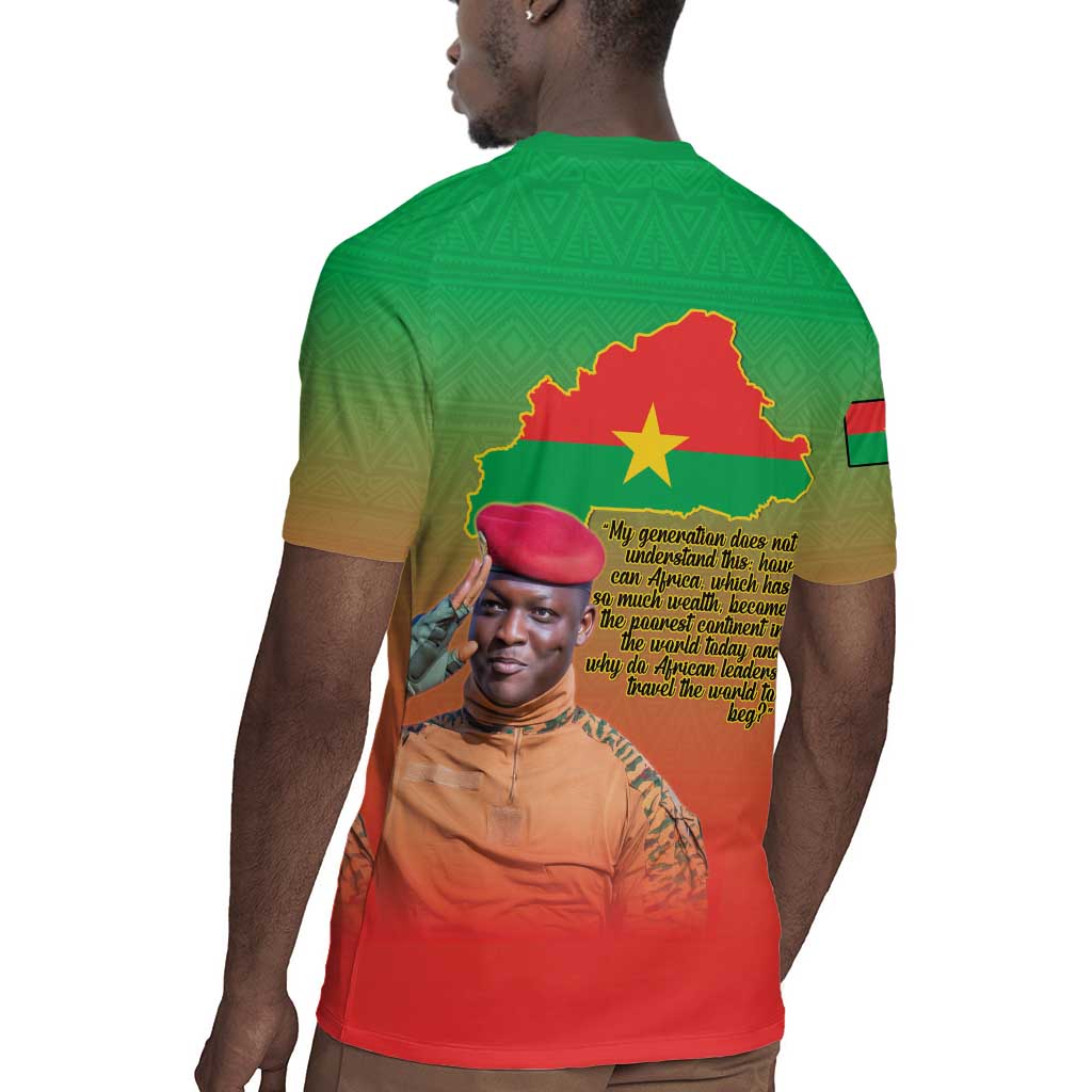 Burkina Faso I Stand With Traore Rugby Jersey African Pattern