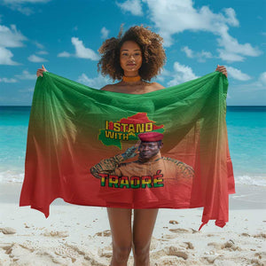Burkina Faso I Stand With Traore Sarong African Pattern