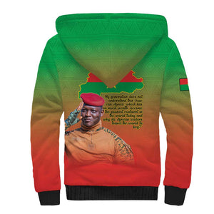 Burkina Faso I Stand With Traore Sherpa Hoodie African Pattern