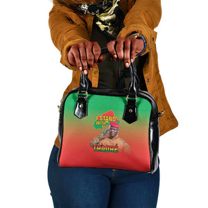 Burkina Faso I Stand With Traore Shoulder Handbag African Pattern