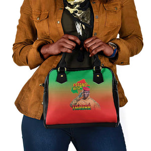 Burkina Faso I Stand With Traore Shoulder Handbag African Pattern
