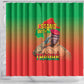 Burkina Faso I Stand With Traore Shower Curtain African Pattern